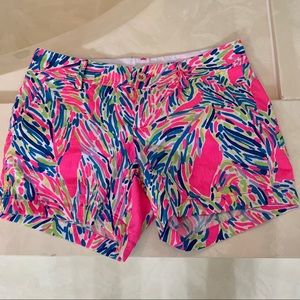 Lilly Pulitzer pink flowered shorts